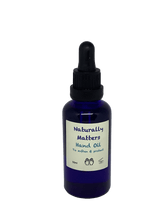 Load image into Gallery viewer, Soap Matters Blended Oil 50ml Blue Glass Hand Oil blend - to soften and protect